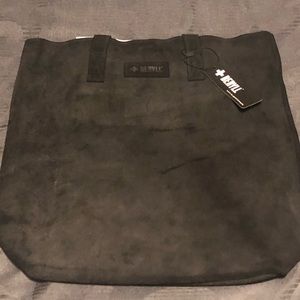 +Beryll Suede Tote Bag, Brown and black NEW